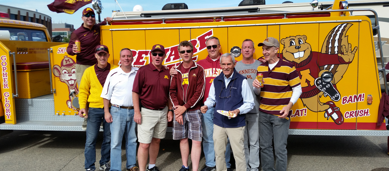 Delts Celebrate Another Gopher Victory
